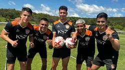 Juan Leiva -segundo izq- quiere una revancha en Cobreloa