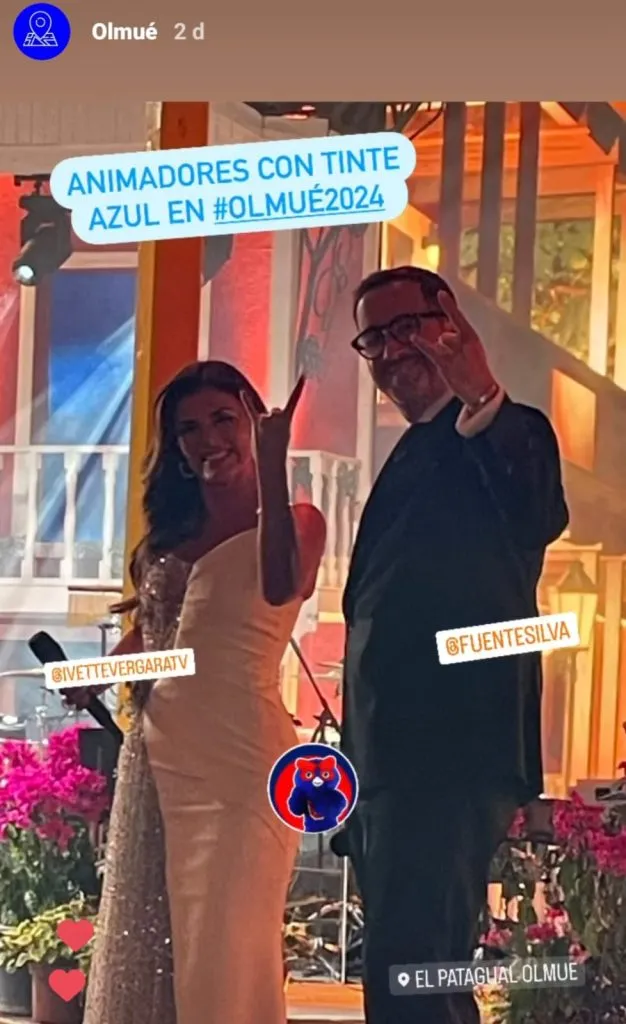 Vergara y Fuentes, azules de corazón (Instagram)