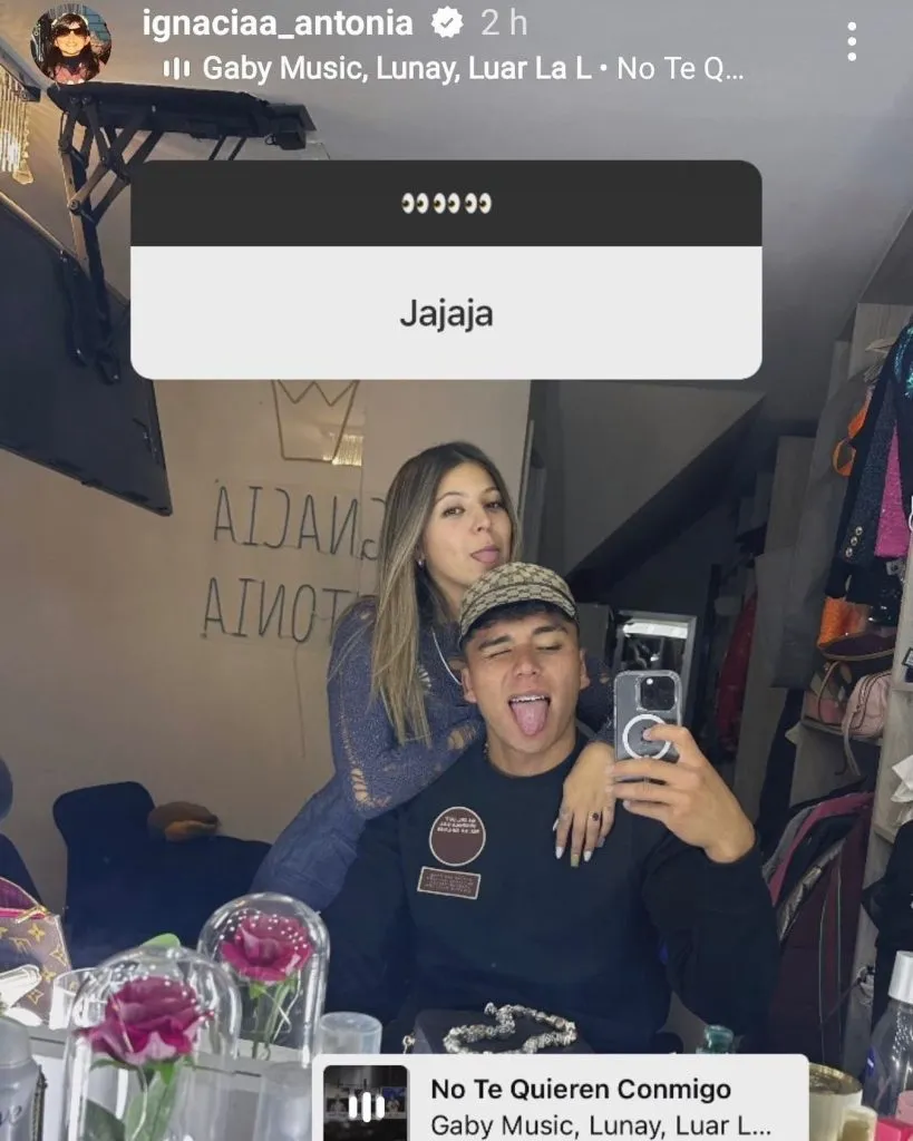 La foto del momento entre Damián Pizarro y la tiktoker Ignacia Antonia