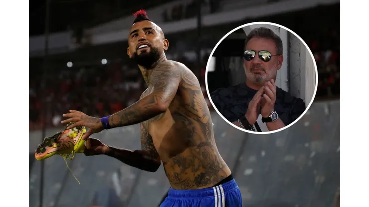 Marcelo Barticciotto pide a gritos a Arturo Vidal en Colo Colo. (Foto: Photosport)