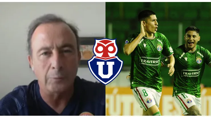 Suárez le levantó el pulgar al "Tucu" en la Universidad de Chile.