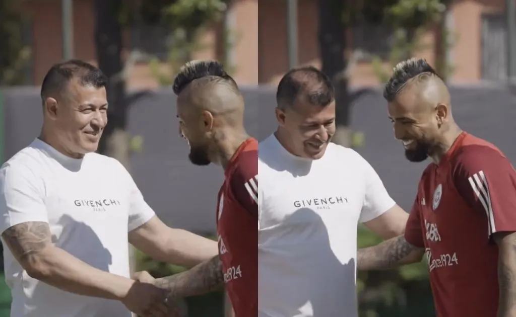 Arturo Vidal tuvo su primer acercamiento con Colo Colo y habló con Jorge Almirón (Foto: La Roja)
