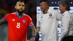 Arturo Vidal, Jorge Almirón y Daniel Morón estuvieron en Juan Pinto Durán.