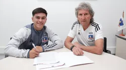 Bastiám Silva firma su primer contrato profesional en Colo Colo (Foto: Colo Colo)