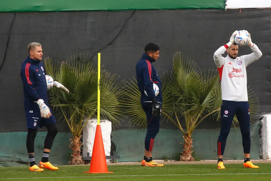 Campos y Cortés en la Selección Chilena | Foto: Photosport