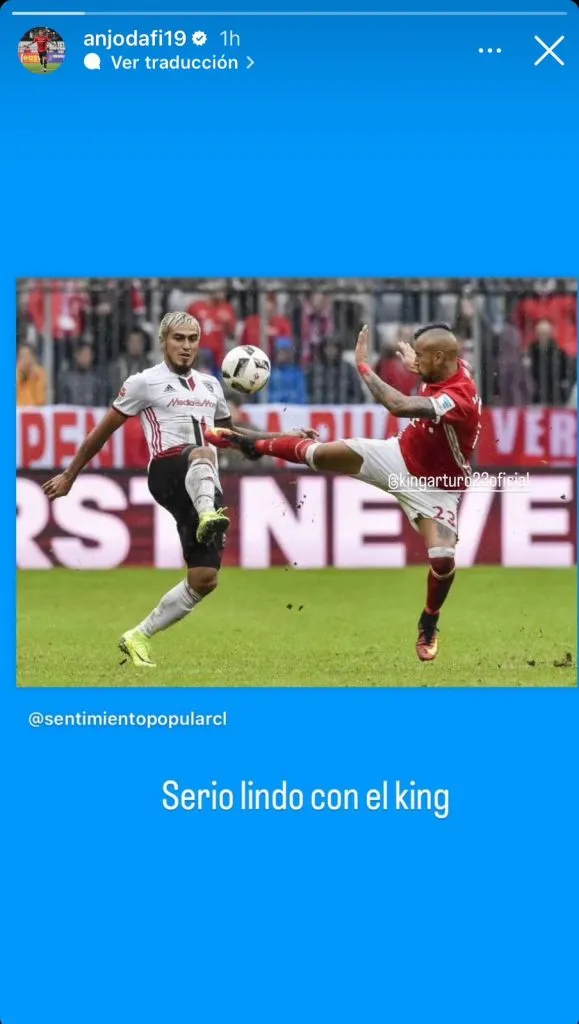 Captura de la historia de Instagram de Darío Lezcano.