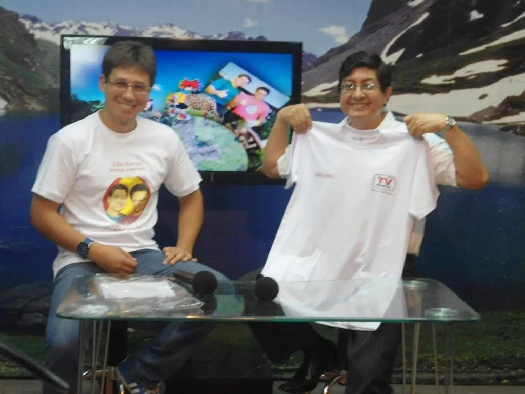 Giorgio Armas en el programa Conociendo de TV Norte, en Perú. (Foto: Facebook)