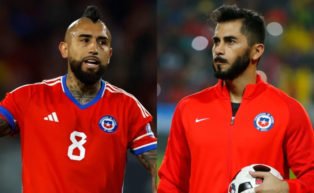 Arturo Vidal intentó convencer a Johnny Herrera de un 