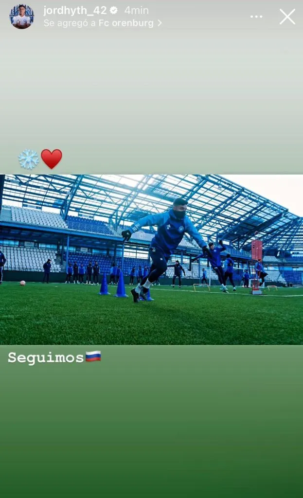 Captura de la historia de Instagram de Jordhy Thompson.