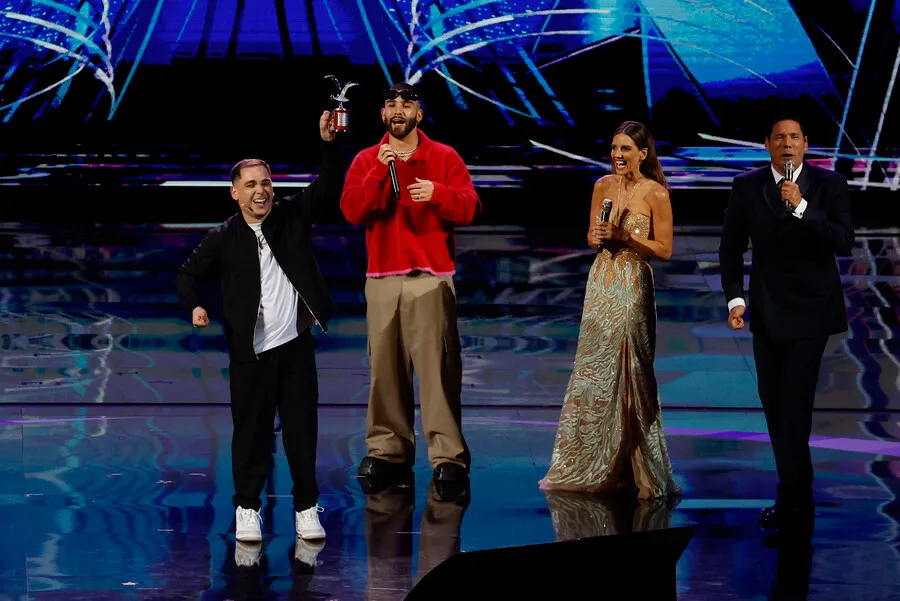 Lucho Miranda feliz tras triunfar en el festival (Aton)