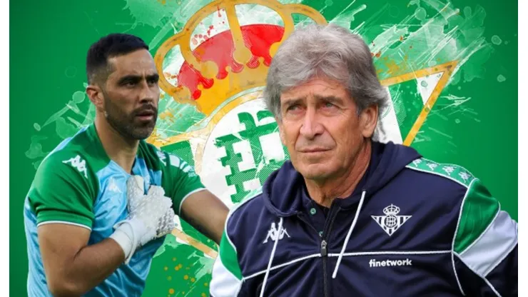Claudio Bravo y Manuel Pellegrini, dos figuras del fútbol chileno que son clave para el conjunto español.