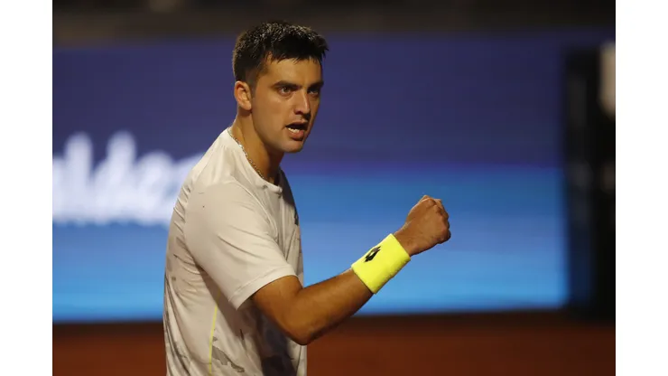 Tomás Barrios venció a Cristian Garin en el Chile Open. (Foto: Photosport)