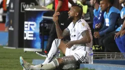 Arturo Vidal sufrió un problema muscular en la ida entre Colo Colo y Godoy Cruz. (Foto: Jonnathan Oyarzún/Photosport)