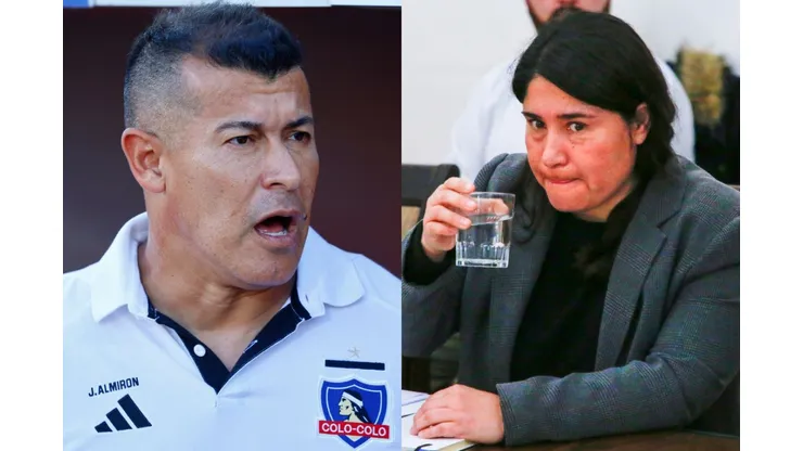 El DT de Colo Colo se lanzó contra la jefa de Estadio Seguro. (Foto: Photosport/Aton)