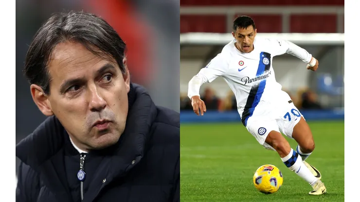 Simone Inzaghi alaba a Alexis Sánchez por su buen partido ante Lecce. (Foto: Getty)