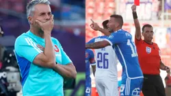 Gustavo Álvarez se refiere a la expulsión de Luciano Pons. (Foto: Photosport)