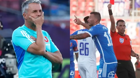 Gustavo Álvarez se refiere a la expulsión de Luciano Pons. (Foto: Photosport)