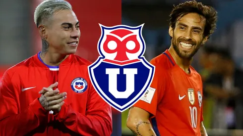 Jorge Valdivia aconseja a Eduardo Vargas.