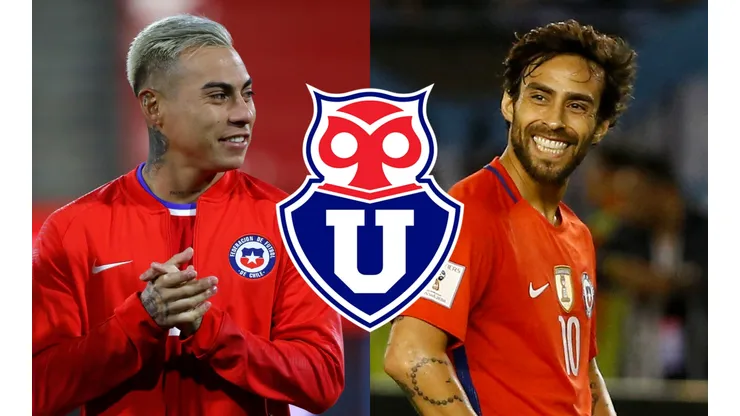 Jorge Valdivia aconseja a Eduardo Vargas.