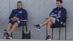 Gustavo Álvarez observó el partido de la U sub 21