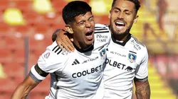 Esteban Pavez apareció con un mensaje publicitario distinto en el partido de Colo Colo contra Unión Española. (Foto: Felipe Zanca/Photosport)