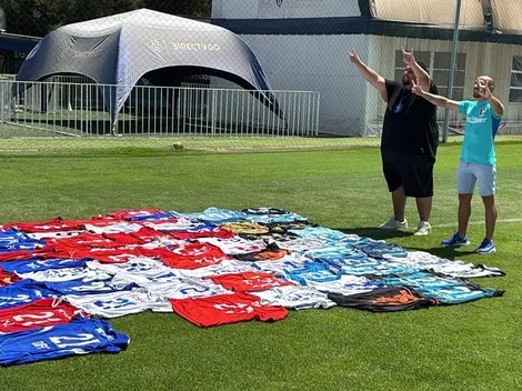 Marcelo Díaz se emociona con hincha que colecciona sus camisetas