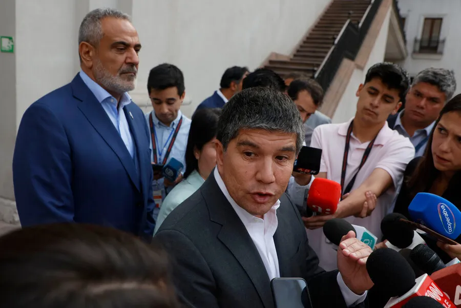 El Subsecretario Manuel Monsalve y el presidente de la ANFP, Pablo Milad (Photosport)