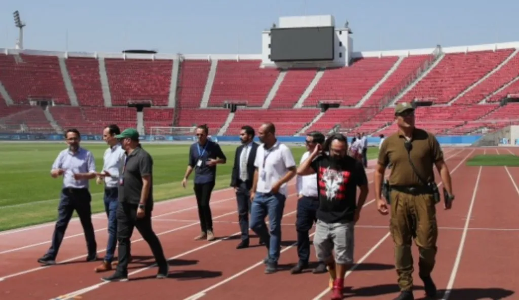 Este lunes hubo reunión en el Estadio Nacional pensando en el duelo de la U ante Audax Italiano (Prensa UCH)