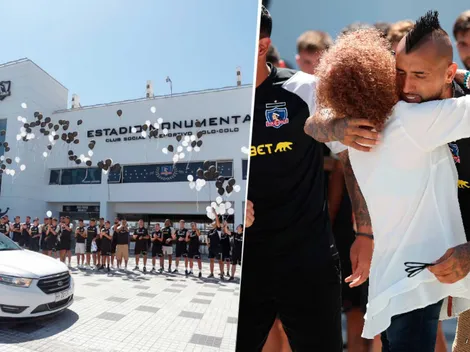 Con Arturo Vidal a la cabeza: Colo Colo realiza emotiva despedida a Jorge Toro