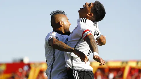 Arturo Vidal se lució en la goleada de Colo Colo sobre Unión Española. (Foto: Felipe Zanca/Photosport)