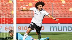 Maximiliano Falcón anotó el primer gol de Colo Colo en el Campeonato Nacional 2024. (Foto: Guillermo Salazar)