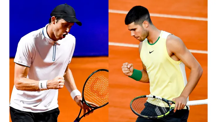 Nicolás Jarry se mide ante Carlos Alcaraz por las semifinales del ATP de Buenos Aires. (Foto: Getty)