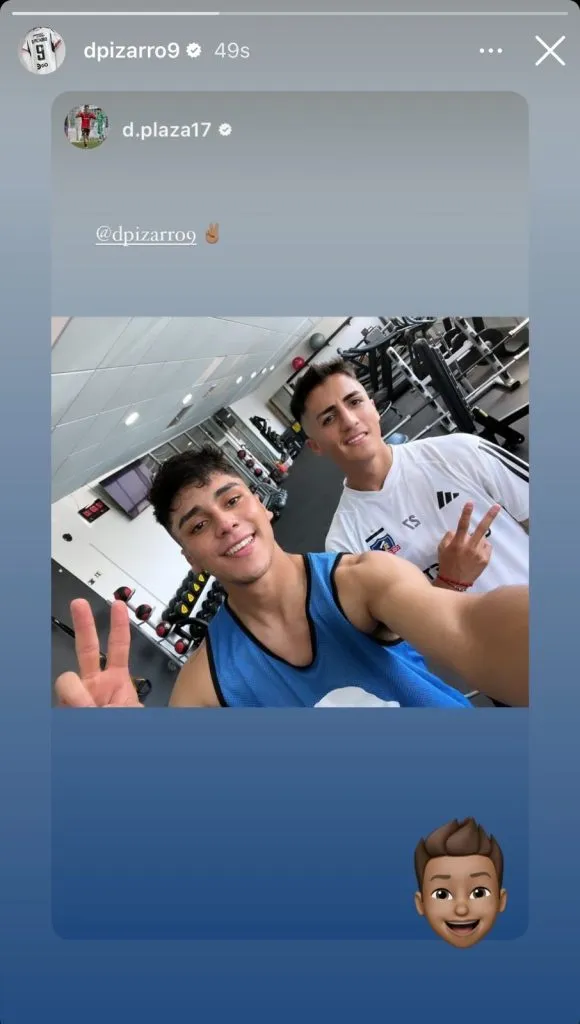 Captura de la historia de Instagram de Damián Pizarro.