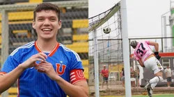 La celebración de Agustín Arce Melli ante su golazo de tiro de esquina.