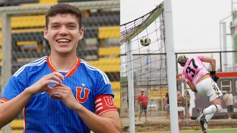 La celebración de Agustín Arce Melli ante su golazo de tiro de esquina.