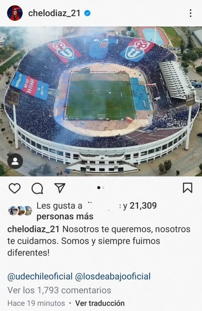 El mensaje original de Marcelo Díaz