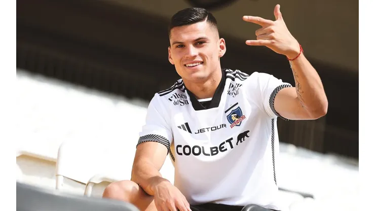 Lucas Cepeda se reencuentra con el Cacique. (Foto: Colo Colo)