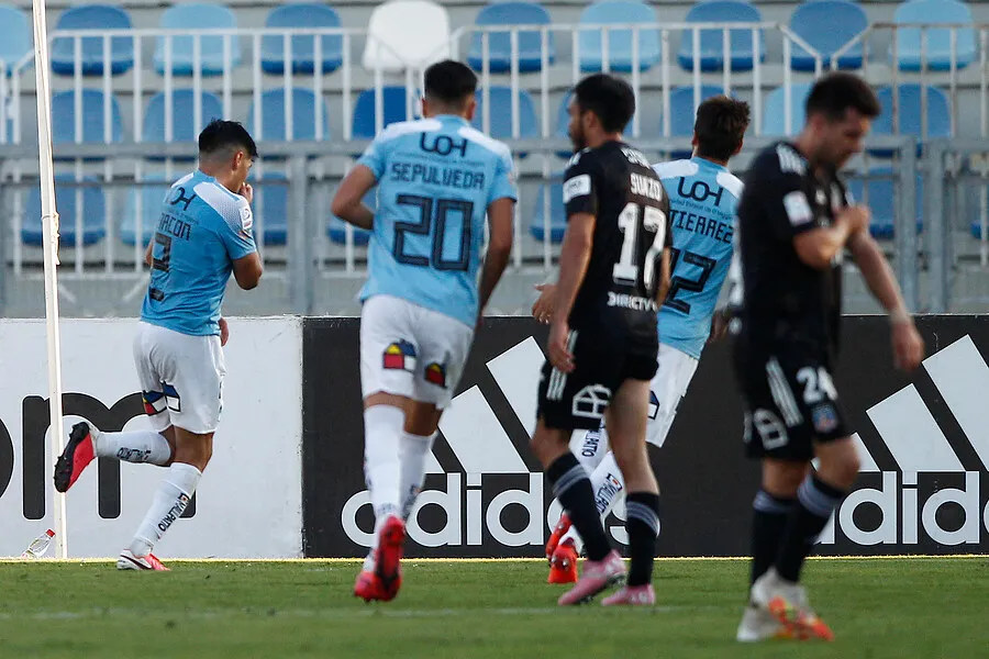 Alarcón celebrando el gol de O’Higgins | Foto: Photosport