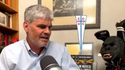 Guarello sorprendido por el presente de un jugador cruzado.