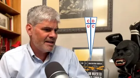 Guarello sorprendido por el presente de un jugador cruzado.