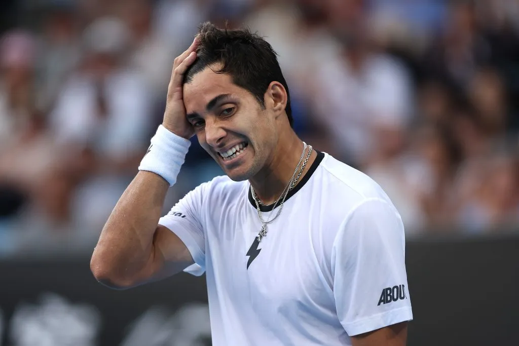 Cristian Garin no inició de buena forma la gira sudamericana (Foto: Getty)