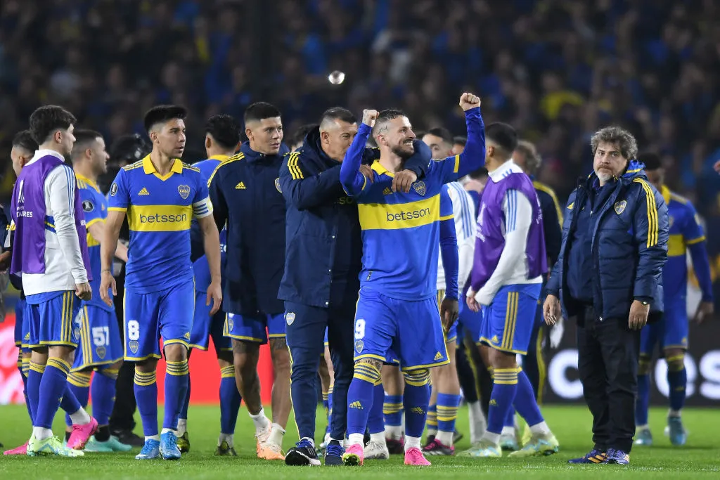 Almirón y Benedetto en Boca Juniors. | Foto: Getty Images