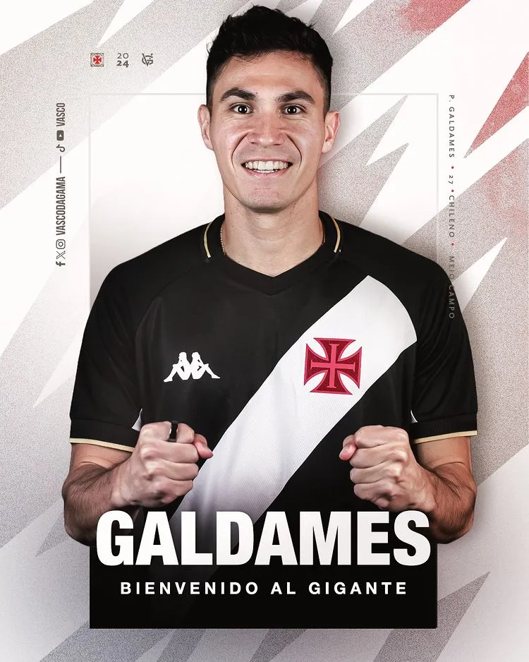 Pablo Galdames vuelve a jugar en Vasco da Gama este 2024