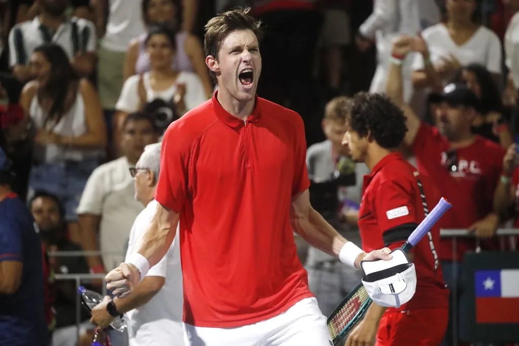 Nicolás Jarry se tomó revancha en la Copa Davis (Foto: Photosport)