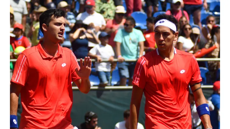 Tomás Barrios y Alejandro Tabilo buscarán adelantar a Chile en la serie de Copa Davis ante Perú. (Foto: Photosport)