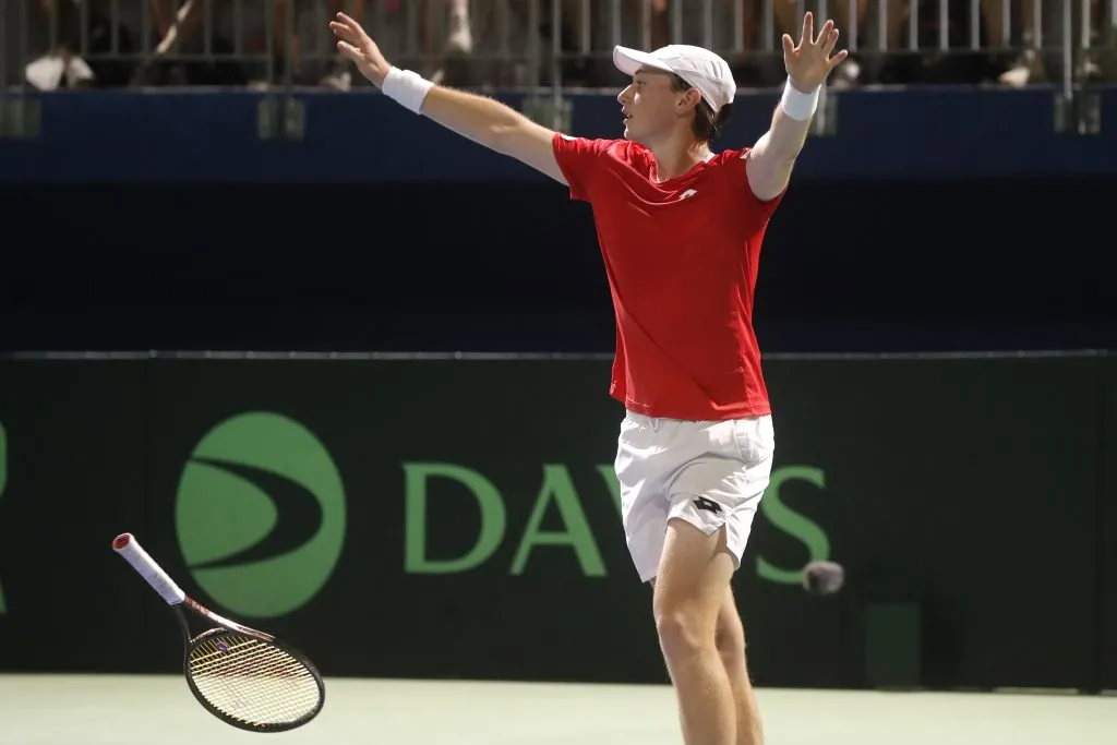 Ignacio Buse da el batacazo ante Nicolás Jarry en la Copa Davis (Foto: Photosport)