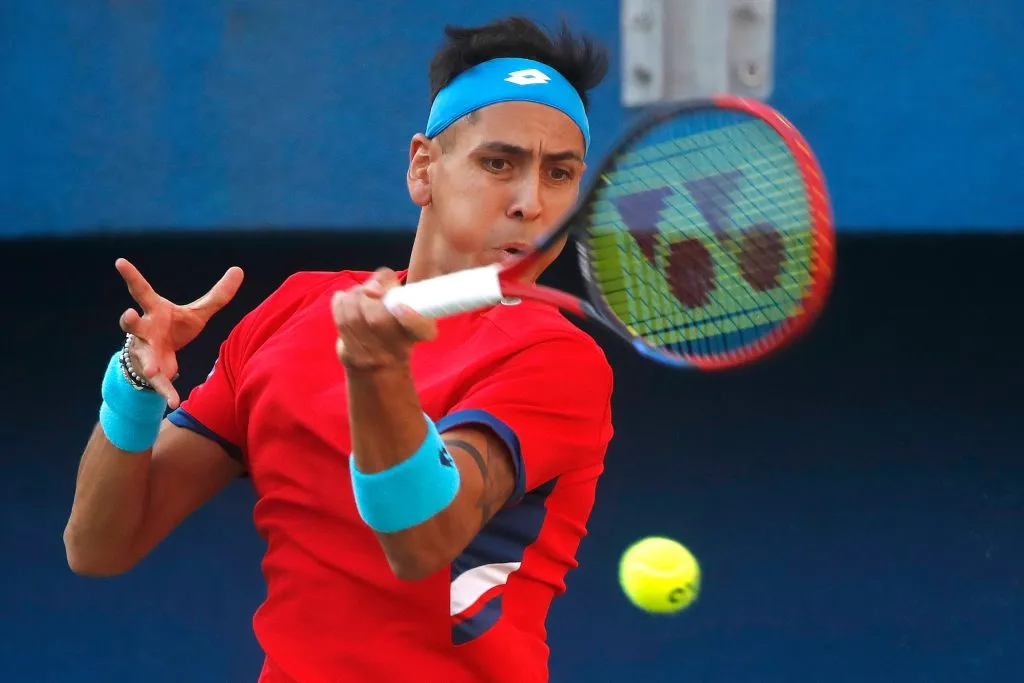 Alejandro Tabilo adelantó a Chile en la serie de Copa Davis ante Perú (Foto: Photosport)