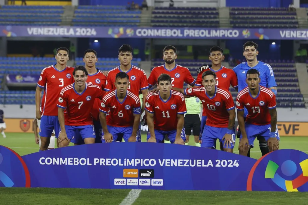 Cuatro jugadores de Colo Colo fueron titulares en el último partido de Chile en el Preolímpico. (Foto: Carlos Parra – Comunicaciones FFCh)