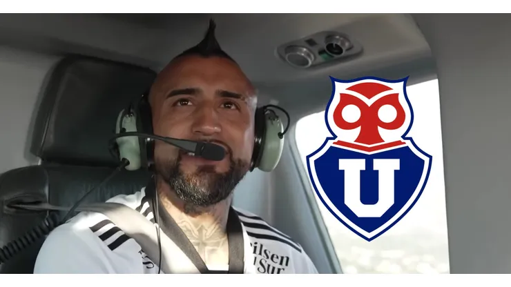 Vidal lanzó una broma que se robó las miradas de los hinchas albos y azules.