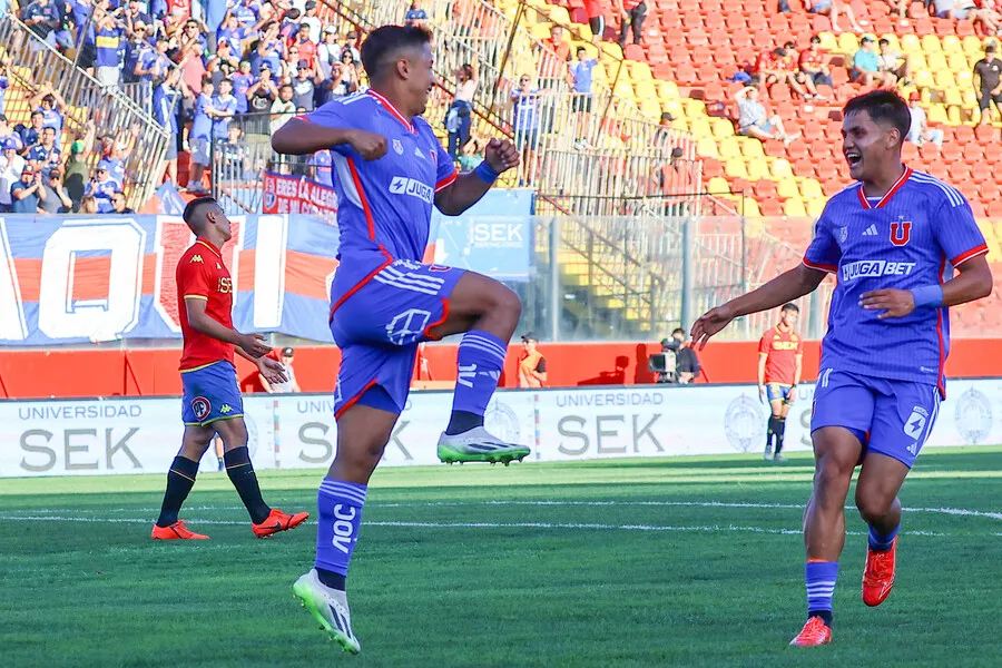 Guerra anotó un gol en el amistoso de la U | Foto: Photosport